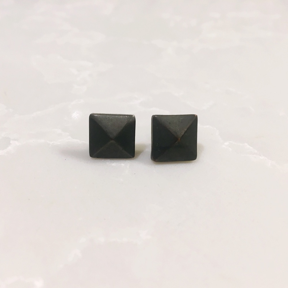 Pyramid Stud Earrings